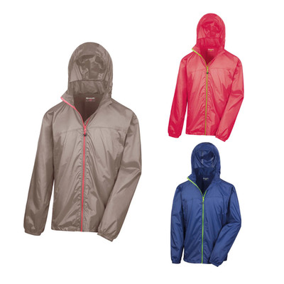 Result Unisex Regenjacke Wasserdichte Regen Jacke Winddicht Outdoor Regenmantel