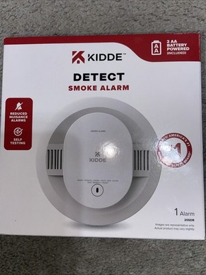 Kidde Detect Smoke Alarm 20SDR 2 AA Battery Powered & Self Testing