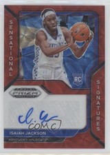 2021 Panini Prizm Draft Picks Choice Red 27/88 Isaiah Jackson #SS-IJA Auto 5l1
