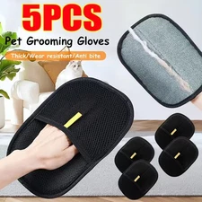 5PC Pet Hair Removal Gloves Pet Grooming Gloves Pet Hair Remover StaticBrush US