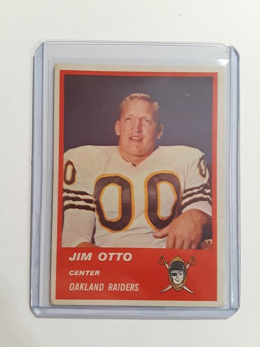 Jim Otto #62 1963 Fleer card