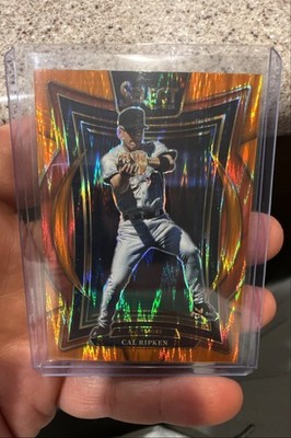 2025 Panini Select - Concourse Cal Ripken #50 Orange Flash Prizm
