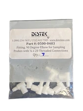 (7) DISTEK 90 Degree Elbow Fitting for Sampling Probe 1/4” x 28 Thread Connect