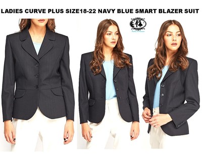 plus size navy blazer