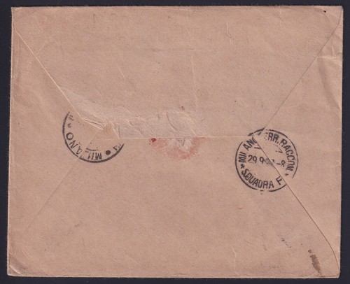 France 1927 Poste Aérienne Yvert# 5 used on Registered Air mail to Italy...X5161 - Picture 2 of 2