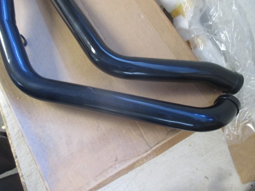 Mac Black Ceramic Stagg Duals Turn Out Exhaust Mufflers HD FXRS FXRT 958-0410 - Picture 8 of 20