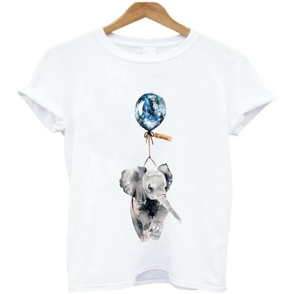 Elephant Patch Heat Transfer Iron On Graphic Applique 9.41" X 3.86