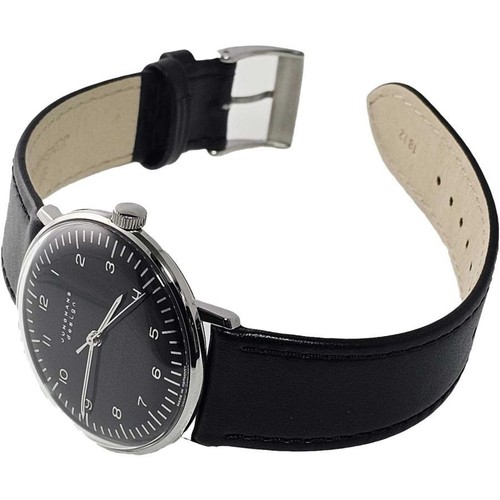 JUNGHANS Max Bill 027/3702.00 Black Dial hand-wound Watch Boy's Size 34mm New - Picture 2 of 8