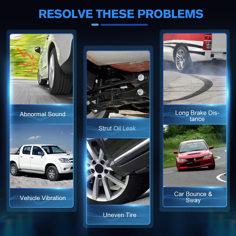 For Chrysler Cirrus 1999-2000 Front Pair Complete Shock Struts & Coil Spring Set - Image 3 of 4