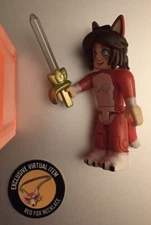ROBL0X Celebrity Series 8 NEVERLAND LAGOON: WISP Figure+RED FOX NECKLACE Code