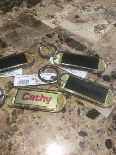 Acrylic Blinking Solar Powered Key Chain 2.6" Long With Ring, WITH YOUR NAME. - 第 2/4 張圖片
