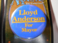 1-3/4" Lloyd Anderson for Mayor unknown location cello pinback button