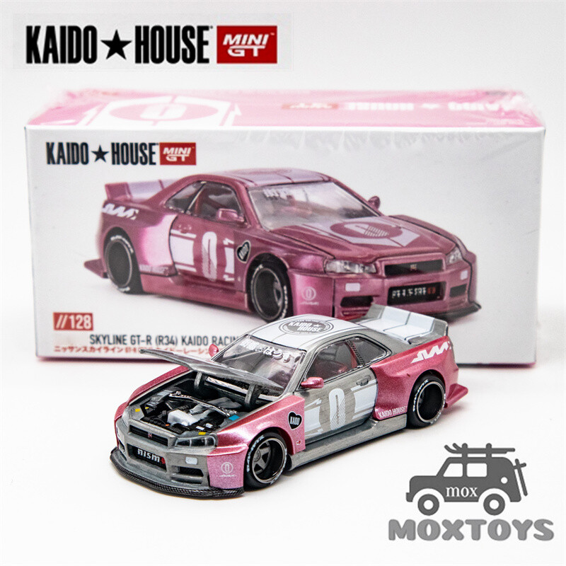 Chase* Kaido House x MINI GT 1:64 Skyline GT-R (R34) KAIDO RACING