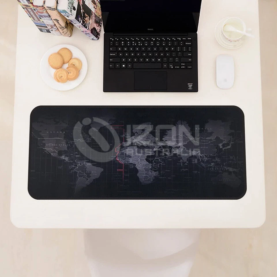 50X100cm Large World Map Mousepad Game Laptop Computer Mouse Keyboard Pad Mat - image 2 of 4