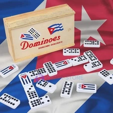 Domino Cuban (DOMINO CUBANO DOBLE NUEVE) double NINE DOMINOES FUN GAME Cuba Flag