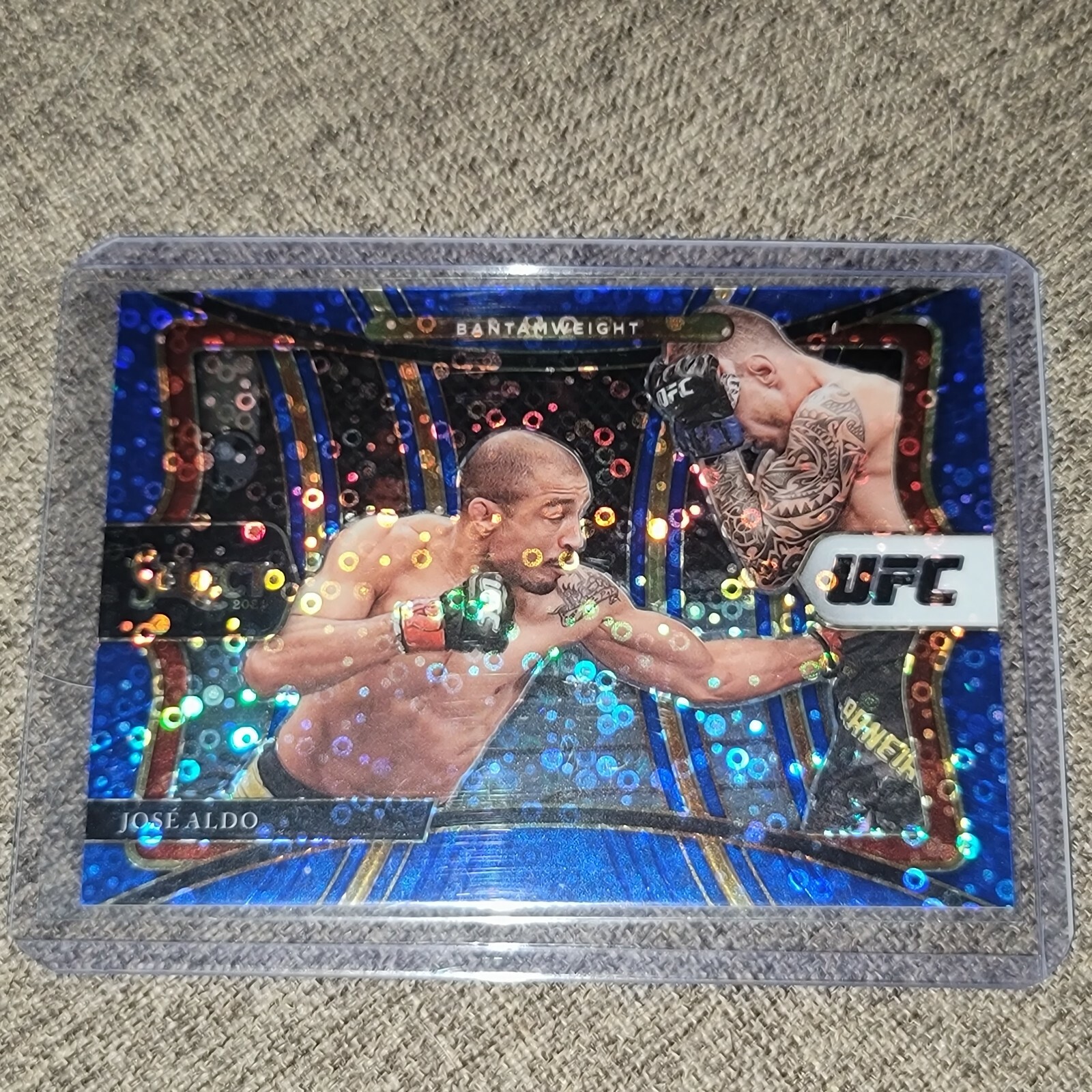 2021 Panini UFC Select BLUE DISCO # /99 Prizm JOSE ALDO PREMIER LEVEL