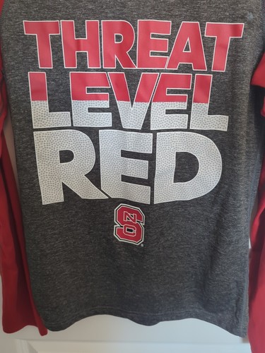 nc state wolfpack shirt Adidas Ultimate Tee Climalite Sz S Football Long Sleeve - Picture 4 of 11
