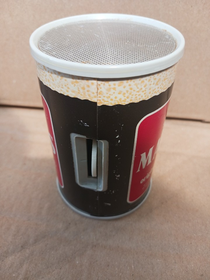 MANNS brown Ale Can Advertising Novelty Battery Radio Collectible Retro