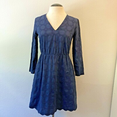 j crew blue eyelet dress Ladies Dresses J Crew Navy Eyelet Dress J Crew Blue 2024 Dress