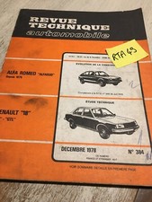 Revue technique Alfa Romeo ALFA-SUD
