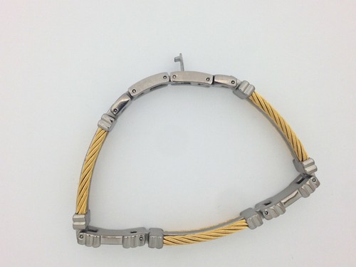 Men's Bracelet with Two Tone Titanium - Picture 5 of 7