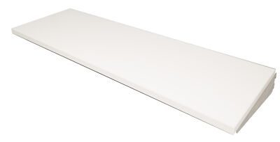 20 x Shelf Hanging Shelf System Floor Wooden Floor Wooden Shelf 123.5 x 35 cm, Grey