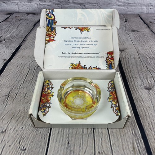 Camel Zigaretten Signature Blends Custom Art Aschenbecher mit Promo Box Vintage