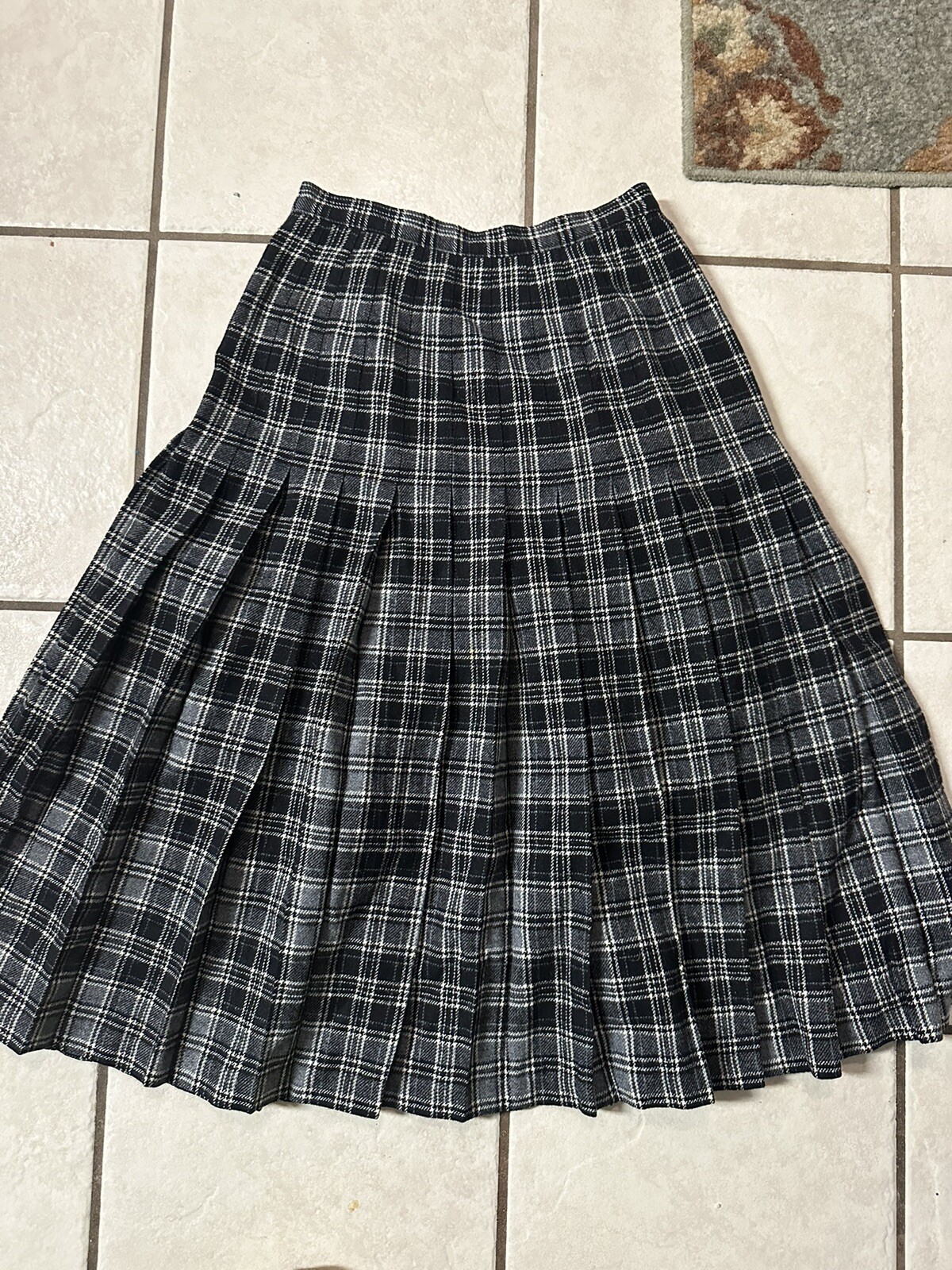 Pendleton Vnt Authentic Drummond Grey Tartan Skir… - image 1