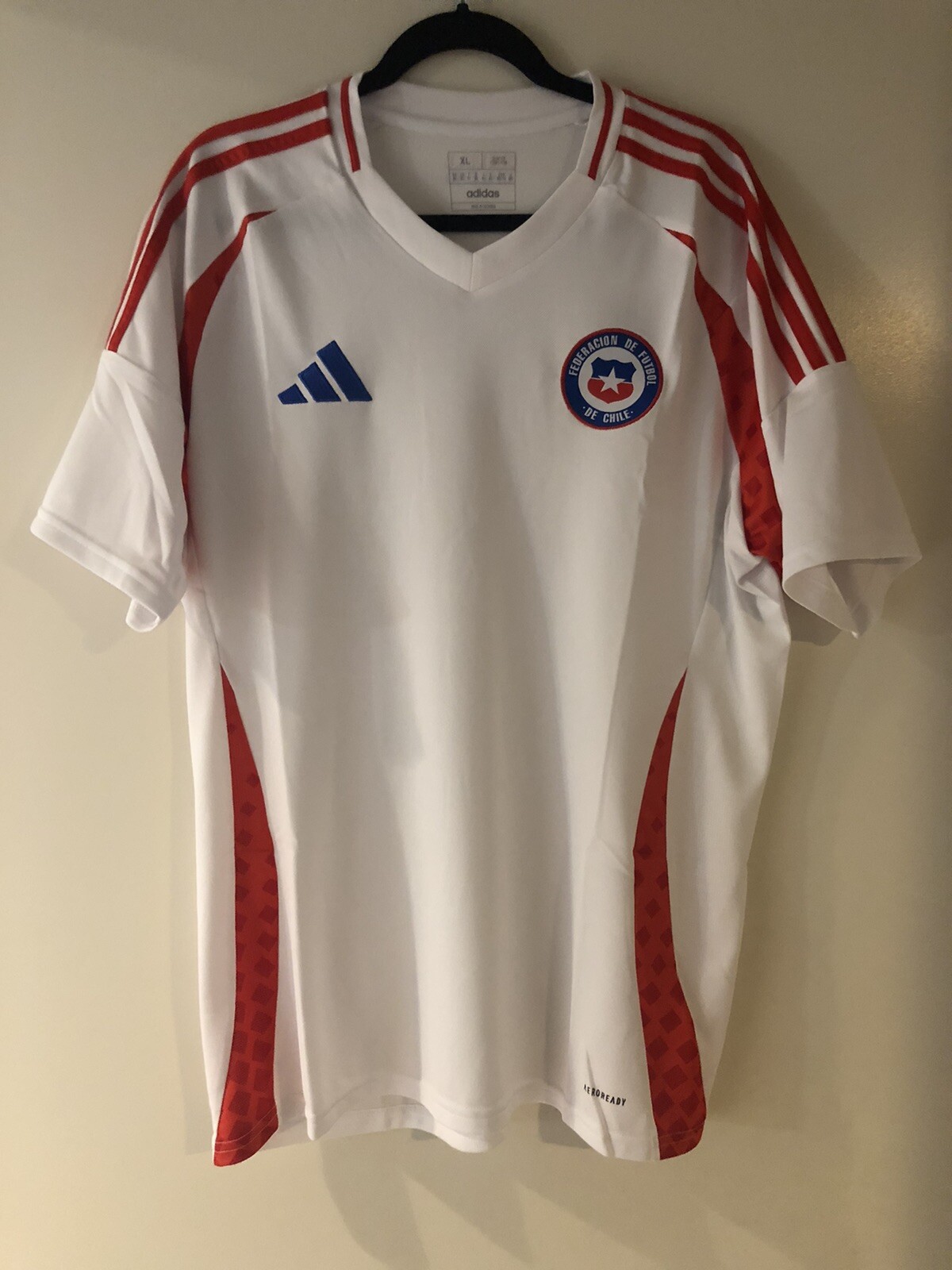 Chile 24/25 Adidas Away Aeroready Soccer Football Jersey Shirt IQ0674 NWT 2XL