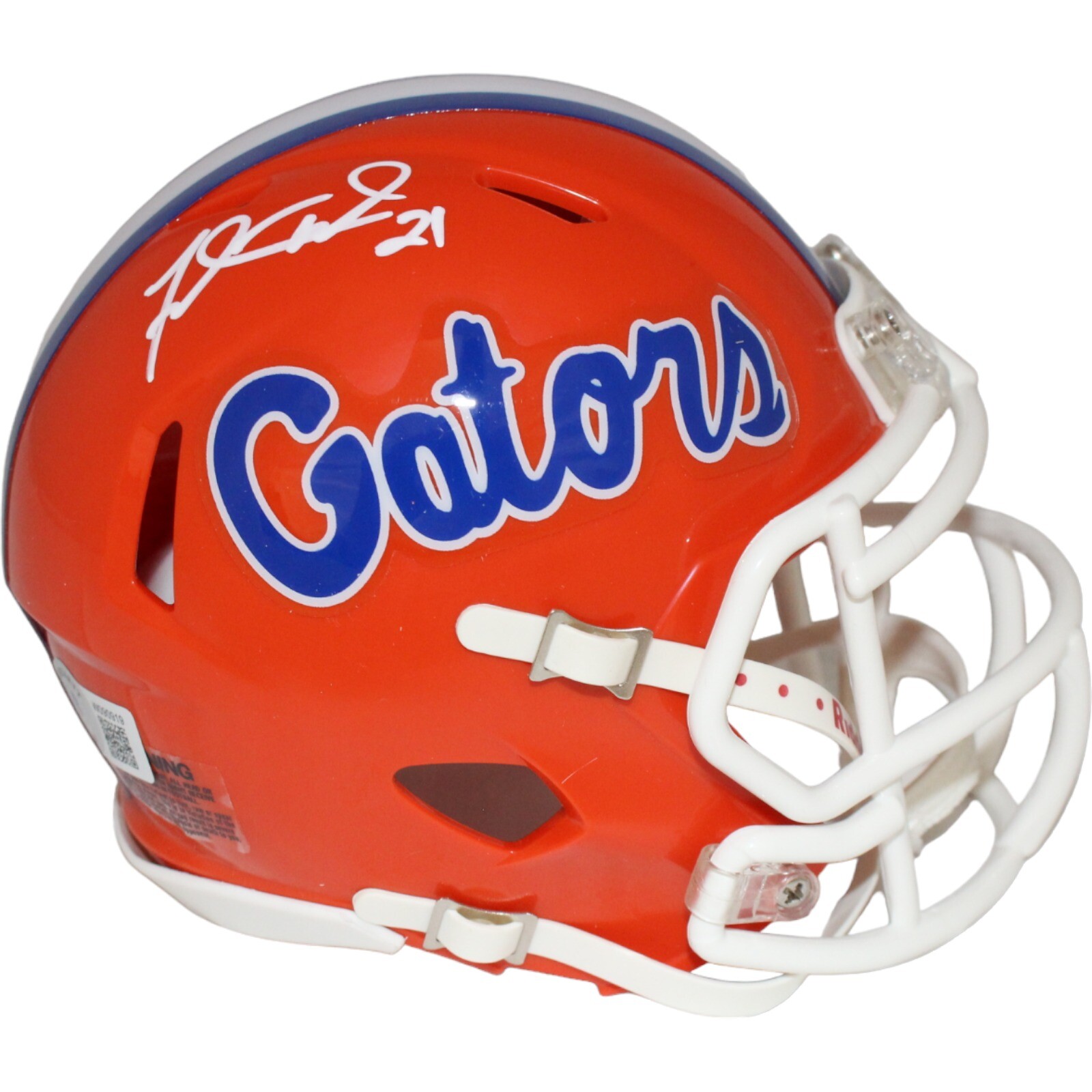 Fred Taylor Autographed Signed Florida Gators Mini Helmet Orange Beckett 