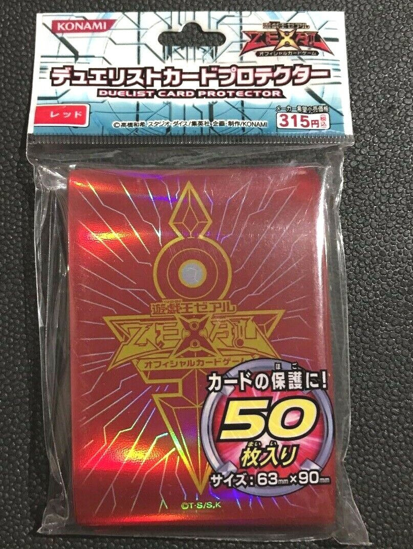 遊戯王 デュエリストカードケース ZEXAL-レッド 6個セット Yu-Gi-Oh ZEXAL Duelist Card Protector Emperor's Key Red 50