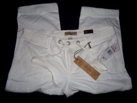 Nine West Vintage America White Cuffed Vac Road Rock Capri Pants Msrp $69.5 Nine West Vintage America White Cuffed Vac Road Rock Capri Pants Msrp $69.5