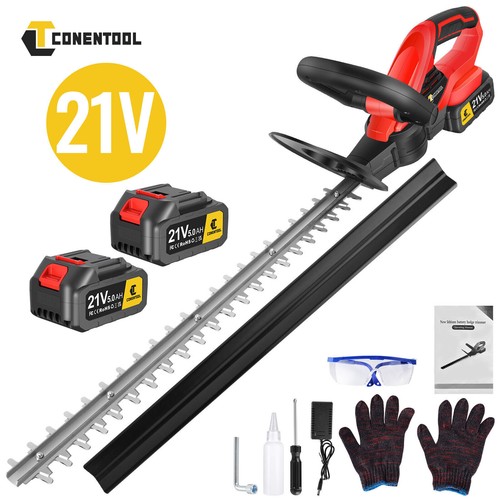 Electric Hedge Trimmer Cutter Cordless Battery 2 Batteries Included