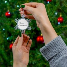 personalized snowflake ornament