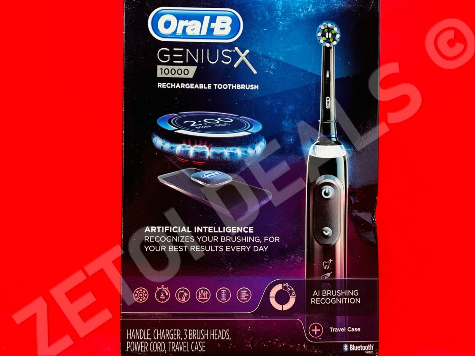 NEW GENIUS X 10000 Edition Toothbrush BLACK 69055127520 | eBay