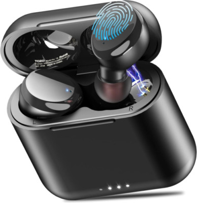 TOZO T6 Bluetooth Kopfhörer, Bluetooth 5.3 Kopfhörer mit HD Mikrofonen, BLACK