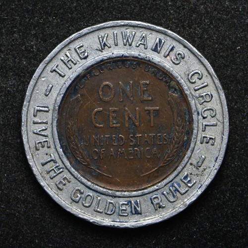 1949 Kiwanis Circle Encased Lincoln Cent (bb18191)