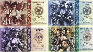 Set Lia Antootica 100 200 500 1000 Sivar 2024 Polymer Fantasy Pirate Wives