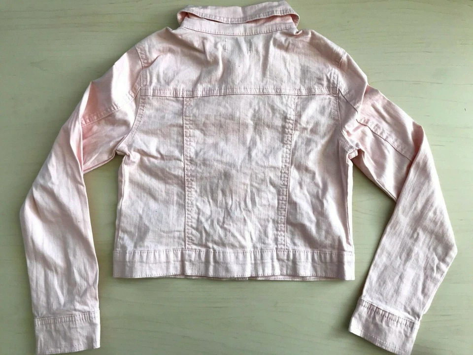 Chaqueta vaquera Epic Threads para niñas rosa mezcla de algodón talla M Foto 2 de 4