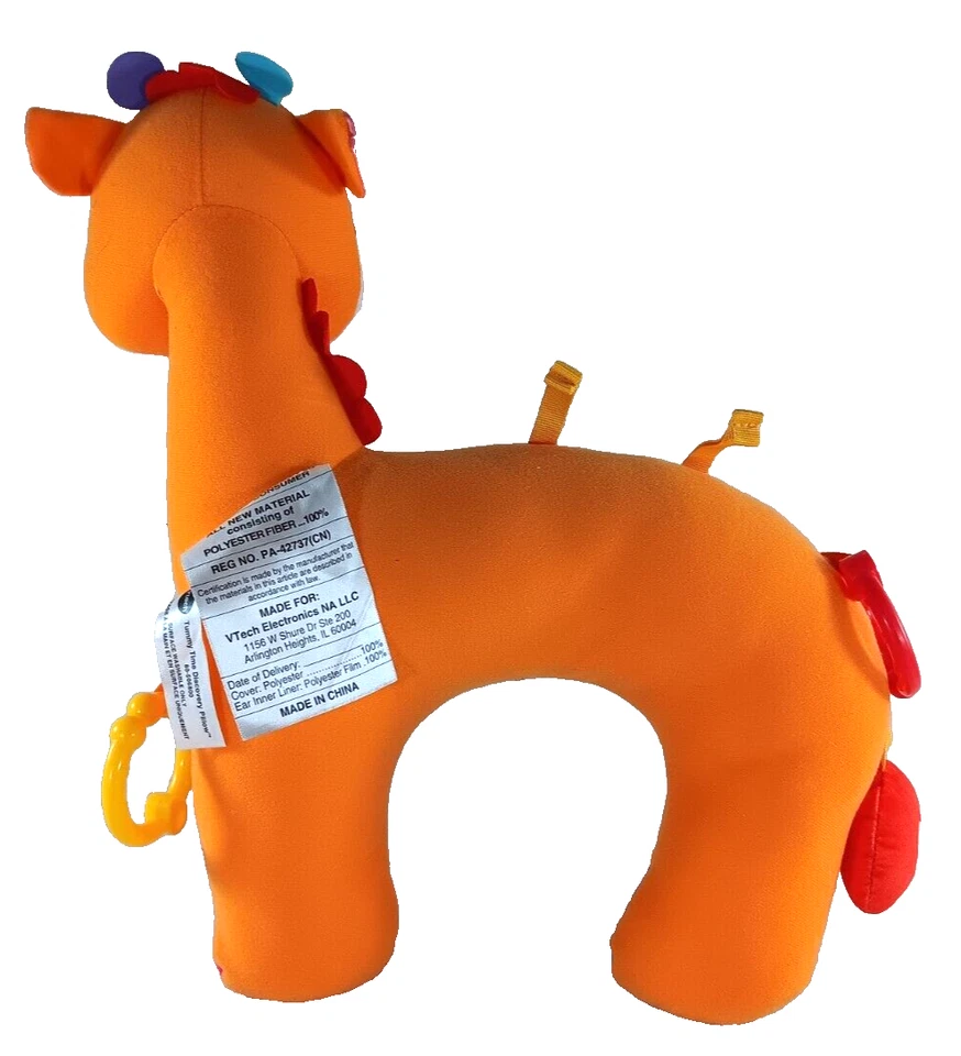 Almohada de peluche VTech Tummy Time Giraffe Discovery animal de peluche  Foto 2 de 4