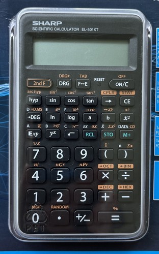 Calculator Sharp EL-501 XTBG Scientific New w/Case - Picture 3 of 10