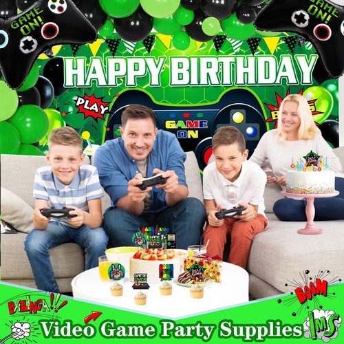 Luftballongirlande Happy Birthday Deko Kinder Gaming Geburtstag Party Ballonbogen Set - Bild 6 von 7