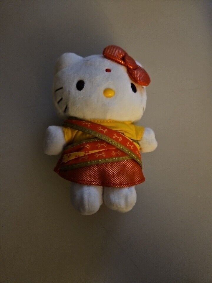 2010 Limited Edition Hello Kitty In Sari India Indian Sanrio Plush Rare