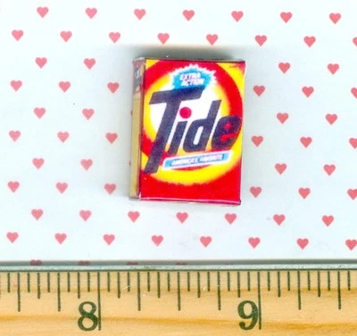 Dollhouse MINIATURE Size Tide Laundry Soap Box