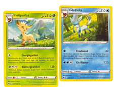 Glaziola Folipurba Pokemon Karten Set – Evoli Entwicklung – Deutsch NM
