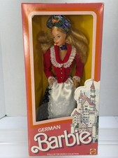 NIB VINTAGE 1986 DOLLS OF THE WORLD GERMAN BARBIE READ