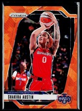 2024 Panini Prizm WNBA #134 Shakira Austin Washington Mystics Ice Orange Prizms