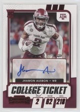 2021 Contenders Draft Picks College Game Ticket Red Jhamon Ausbon #260 Auto 3do