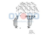 Oyodo Katalysator Kat Passend FüR Opel Corsa C 1.2 1.4 Twinport Astra H