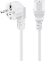 Goobay® Abgewinkeltes KaltgeräTe-Anschlusskabel, 1,5 M, Weiß, (3*0,75 Mm²)